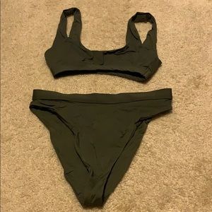 Olive green bikini